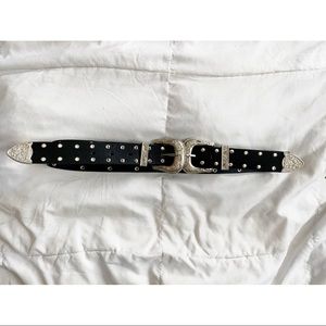 Coachella double buckle belt